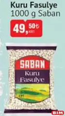 SABAN KURU FASULYE 1000 G